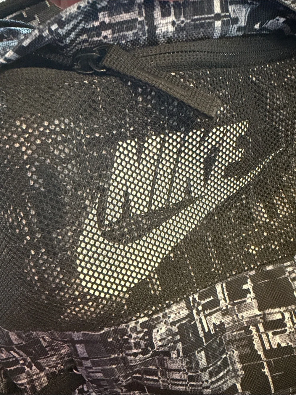 Nike Black & White Geometric Print Backpack